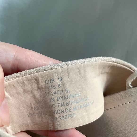 H&M Beige / Pale Pink Strappy Heeled Sandals - Picture 7 of 8